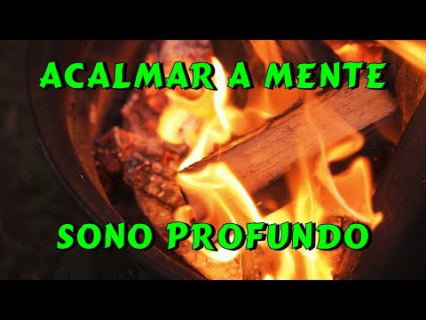 Som de chuva e o Estalar do Fogo - Bom para Dormir e Relaxar