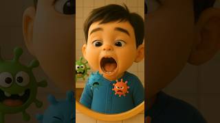 Download lagu Bye Bye Germs! | Funny Toddler Brushing Teeth 3D Animation | Ryan’s Morning Routine mp3
