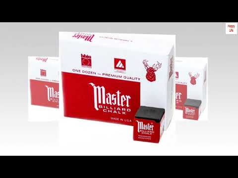 Master Billiard/Pool Cue Chalk Box, 12 Cubes