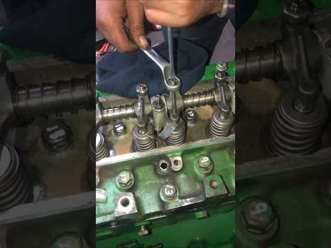 Tappet setting#dieselengine #viralvideo #trending #generator #johndeere #easyway  John Deere 6068