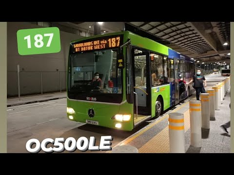 [SMRT] Mercedes Benz OC500LE on service 187, SMB 124L