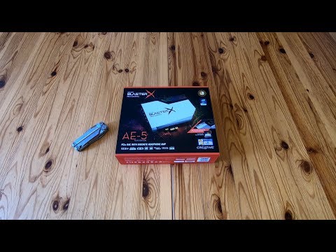 SoundBlaster X Pro-Gaming AE-5 Pure Edition *REAL* Unboxing in English
