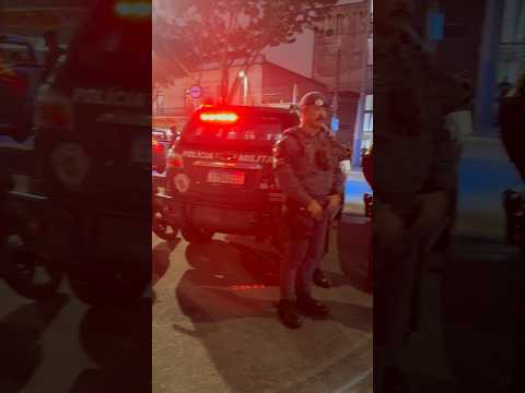 Tenente Revistando a Tropa da Força Tática! #forçatatica