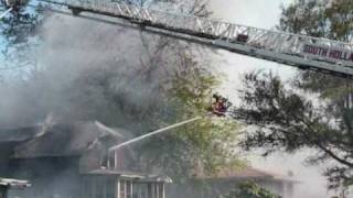 preview picture of video '3-11 Alarm Fire In Dolton Illinois, 2 Houses On Fire At 15147 Irving Ave'
