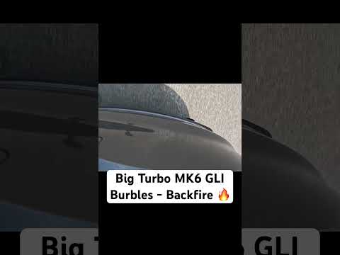 MK6 GLI Big Turbo Backfire Burbles Naturally #volkswagen #shorts