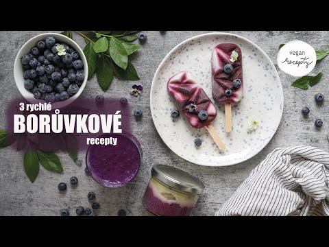 3 rychlé recepty z borůvek | vegan recept | MaruškaVEG
