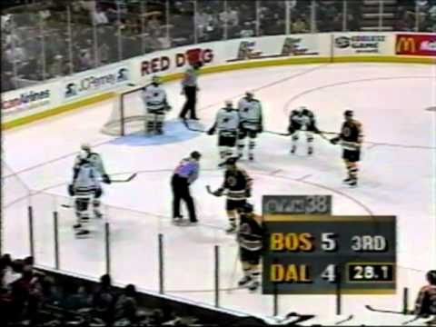 Dallas Stars vs Boston Bruins 10/14/1995 "The Boston Comeback"