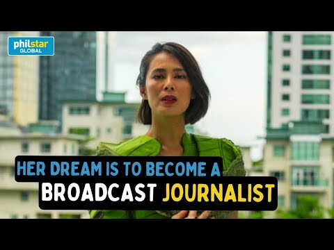 As a graduate of Journalism, how did actress Angel Aquino practice her degree?