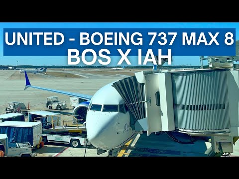YouTube thumbnail for United Airlines Boeing 737MAX 8 Passenger