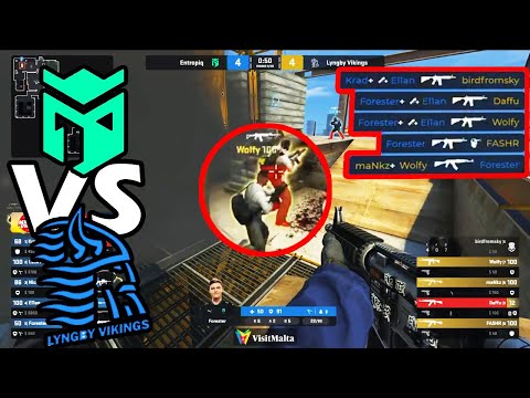 Entropiq VS Lyngby Vikings Match Highlights | CSGO Highlights | CSGO Best Moments | (Forester,Daffu)