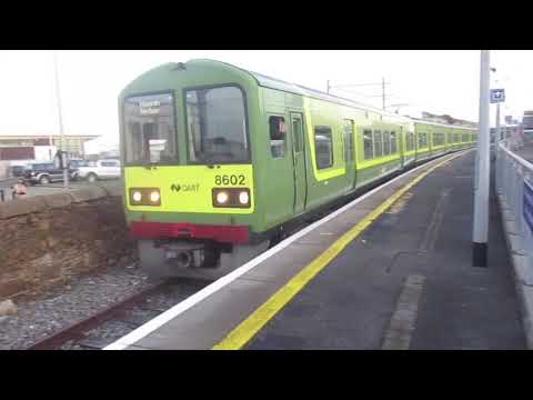 DART class 8600 no.8602/8601 departing dunlaoghaire platform 3 for howth