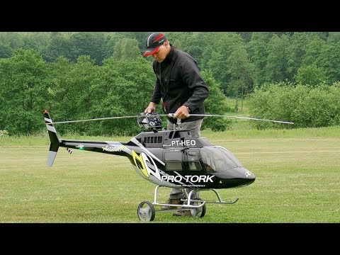 XXL HUGE RC BELL-206 JETRANGER AMAZINGLY SCALE MODEL ELECTRIC HELICOPTER FLIGHT DEMONSTRATION