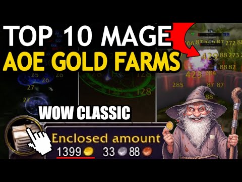 TOP 10 BEST Mage AOE Gold Farms in Classic WoW! | EXPLAINED IN 2 MINUTES (No Boosting) 2026