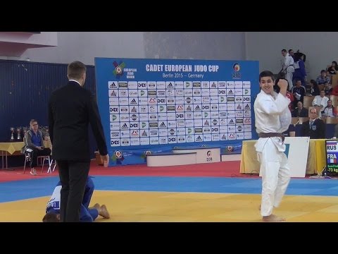Cadet European Judo Cup Berlin 2015 - Semi-Final -73 kg Grigorian (RUS) - Laurencin (FRA)