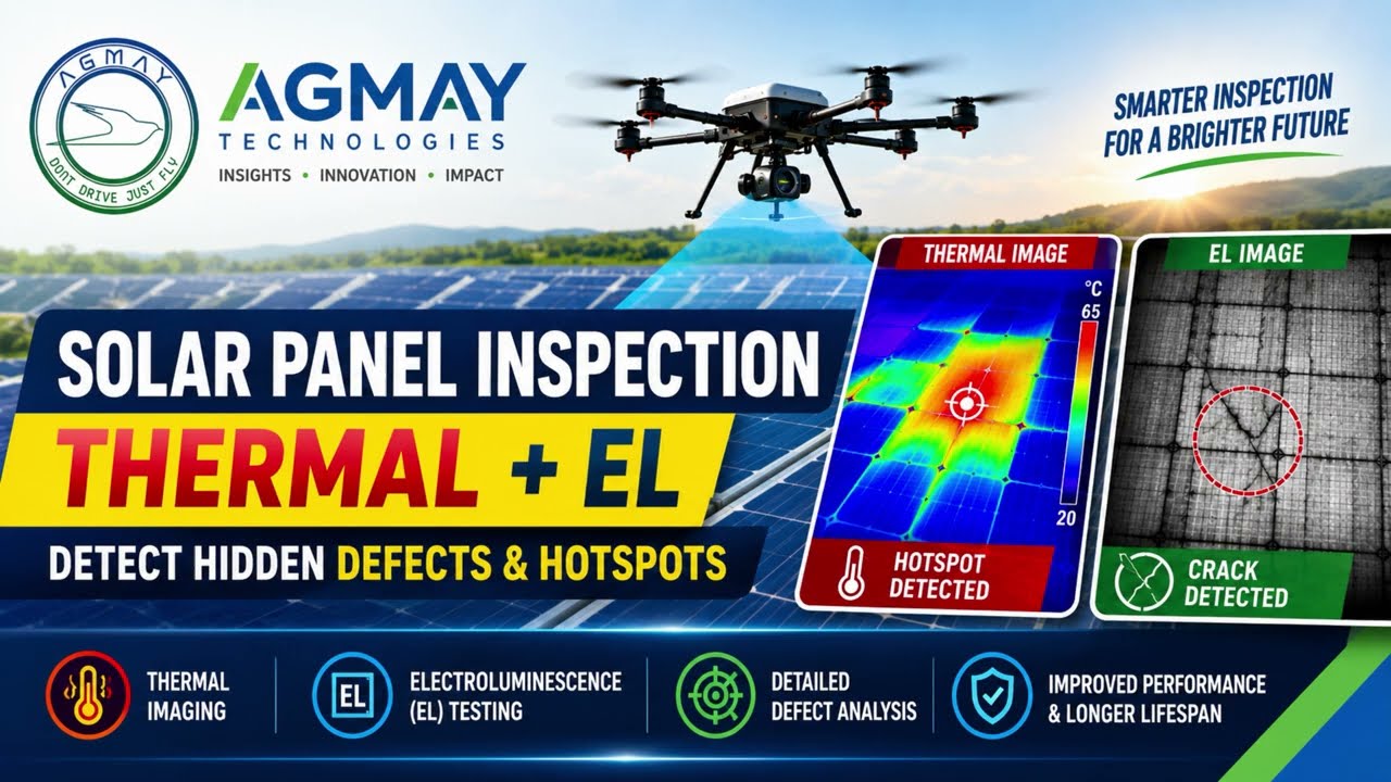 🔆Agmay Solar Panel Thermal & EL Inspection in Karnataka | Advanced Drone Inspection