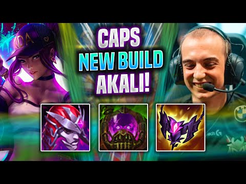 CAPS IS INSANE WITH AKALI NEW BUILD! - G2 Caps Plays Akali Top vs Zilean! | Season 2022