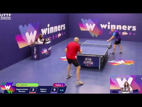 WINners CUP table 1  27.11 Zaporozhets Roman - Ziakun Viktor     22:30