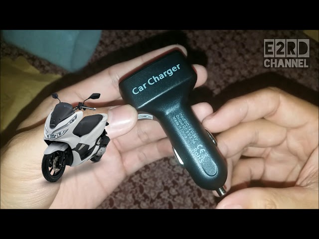 Jual Charger mobil / Car charger / Cas HP mobil - Hitam