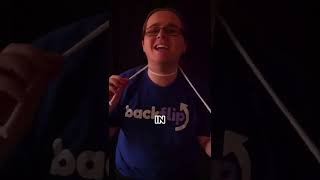 rope goes through my neck magic trick #shorts