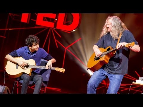 A young guitarist meets his hero | Usman Riaz and Preston Reed