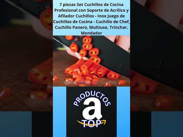 Vídeo relacionado con D.Perlla Juego de Cuchillos de Cocina Profesional, Juego de Bloque de Cuchillos de Cocina de Acero Inoxidable Alemán de 7 Piezas con Afilador Incorporado, Negro