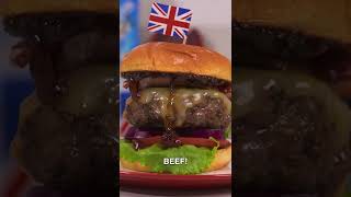 The ULTIMATE BRITISH Bacon Cheeseburger 🍔 #shorts