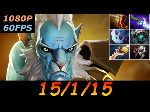 Dota 2 Phantom Lancer Pro 15/1/15 (Kills/Deaths/Assists) Top MMR 731 GPM Ranked Full Gameplay
