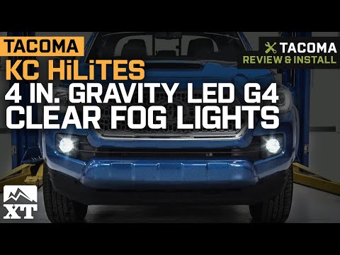 Tacoma KC HiLiTES 4" Gravity LED G4 Clear Fog Lights (2012-2019) Review & Install