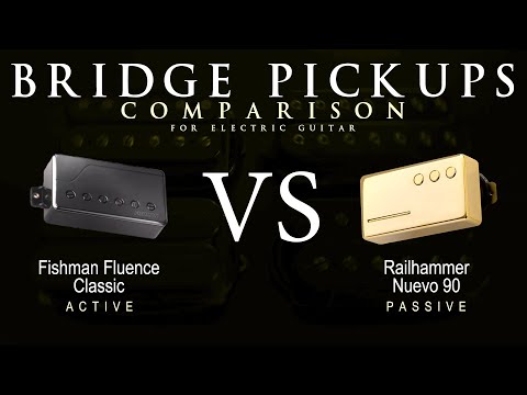 Fishman FLUENCE CLASSIC vs Railhammer NUEVO 90 - Bridge Guitar Pickup Comparison Tone Demo