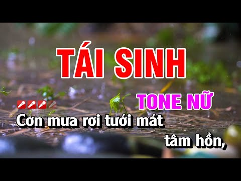 Karaoke Tái Sinh Tone Nữ Beat Chuẩn Hay Nhất | Hoàng Luân