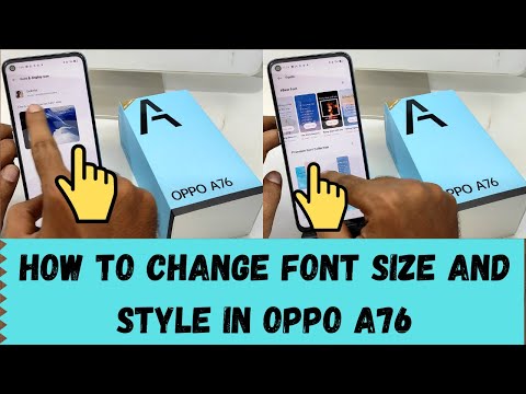 How to Change Font Size and Style in OPPO A76,A96| Change Font Style Oppo A76 , Oppo A95 Font Style