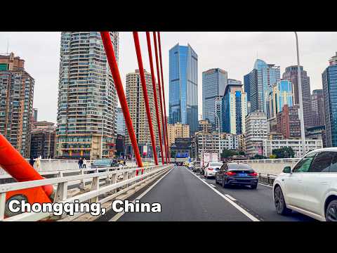 Drive Through China’s Cyberpunk Future City: Chongqing’s 8D Chaos Is Insane | 4K ASMR Scenery