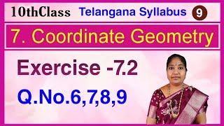 Download Lagu 10th Class, Coordinate Geometry, Exercise 7.2, Q.No.6,7,8,9 Thumbnail