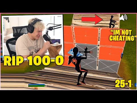 CLIX Freaks Out After UNKNOWN PLAYER RUINS 100-0 1v1 Buildfight Record! (Fortnite Moments)