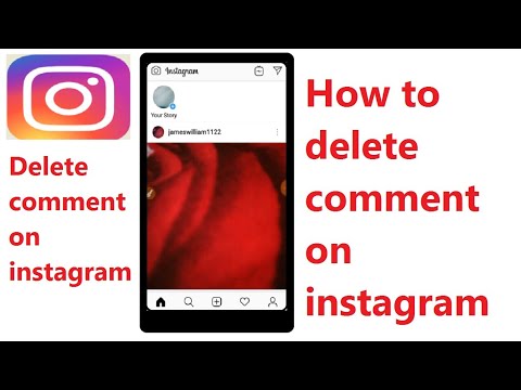 How to delete comment on instagram