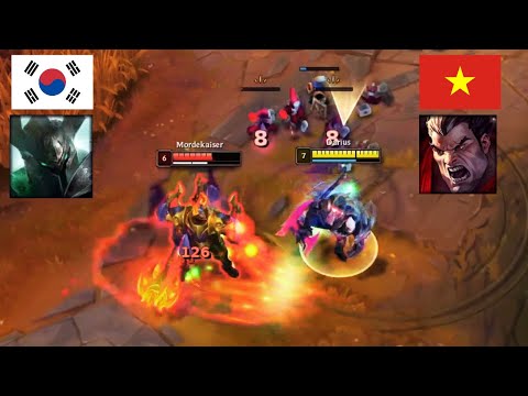 Darius Vĩnh Phúc đối đàu với boy one champ Mordekaiser Hàn Quốc !
