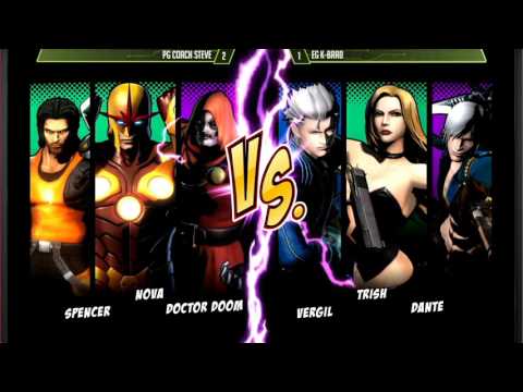 NEC 17 Ultimate Marvel vs Capcom 3 Top 8 Coach Steve vs K-Brad