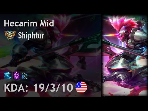 Hecarim Mid vs Talon - Shiphtur - NA Challenger Patch 7.5