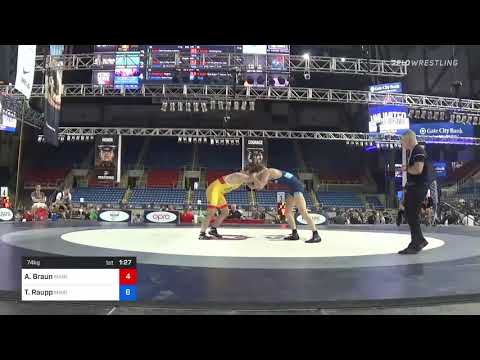 74 Kg Rr Rnd 1 - Austin Braun, Minnesota Vs Tony Raupp, Minot MatWrats Wrestling Club B762