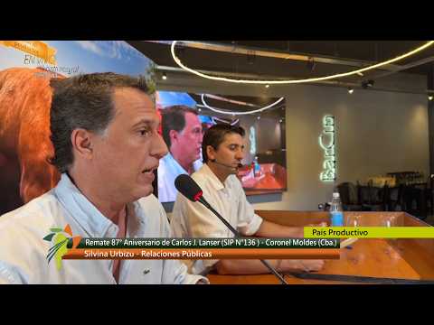 Remate 87° Aniversario Carlos J Lanser SA Coronel Moldes, Cba. (3° Parte)