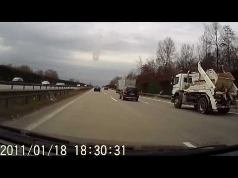 Autobahn 27 Bremen Richtung Bremerhaven (von Bremen-Überseestadt zum Dreieck Bremen-Industriehäfen)