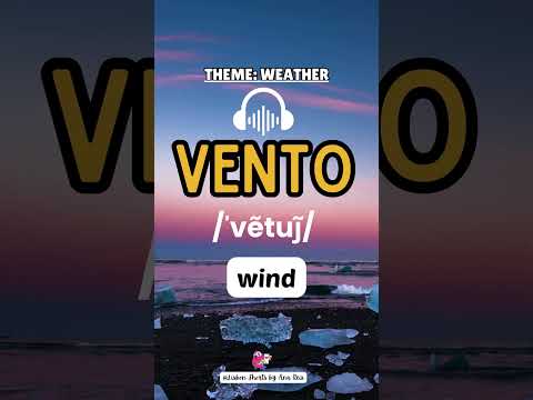 Learn 5 Portuguese Words while sleeping. Theme: Weather. #learnportuguese #shorts #sleeping