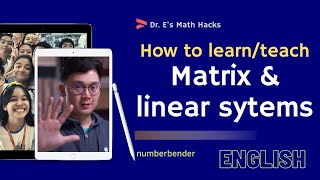 Linear Systems — 3 Variables via Matrix teaching video thumbnail
