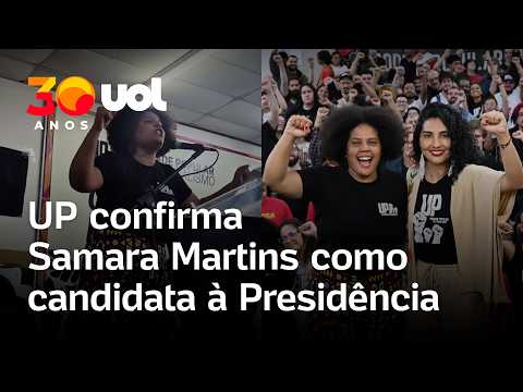 Samara Martins é oficializada como candidata à Presidência pela UP; Raquel Bricio será a vice