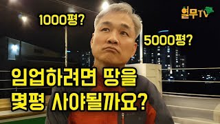 임업할 때 몇평으로 시작하면 좋을지에 대해서