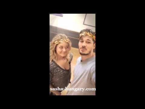 Sasha Pieterse and Gleb Savchenko Instagram my story videos