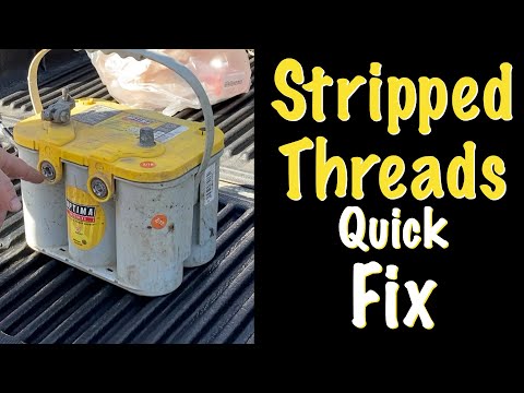 How To Fix Stripped Threads on Side Battery Terminal