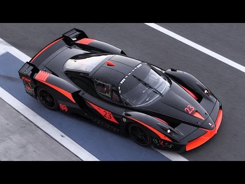 Ferrari FXX Evoluzione Clearing Its Throat On Track At Twilight