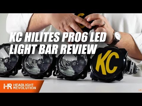 KC HiLites PRO6 LED Light Bar Review and Demonstration