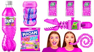 Download lagu Cuma Makan Makanan Merah Muda Selama 24 Jam | Situasi Makanan Lucu GoFun Challenge mp3